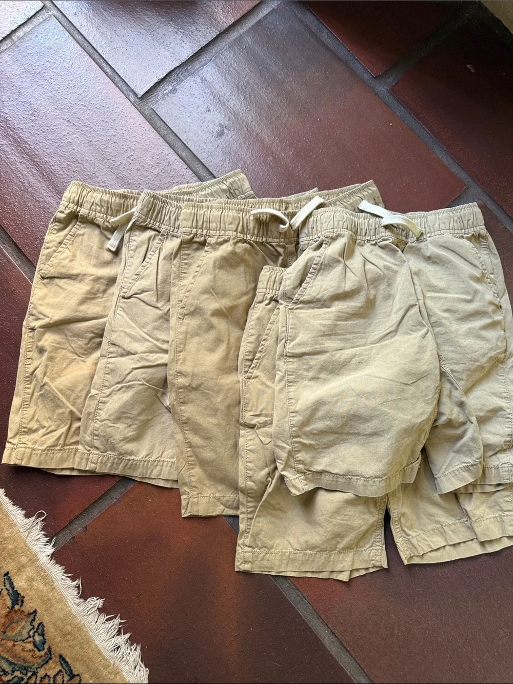 Children’s place kids  Drawstring Elastic Waist Khaki-Style Shorts 10y